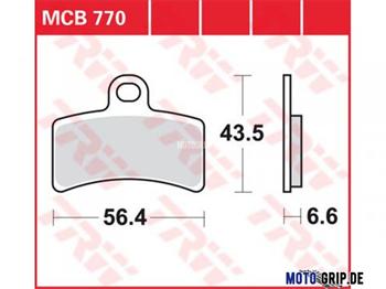 Brzdové doštičky LUCAS TRW MCB770