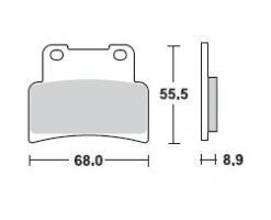 Brzdové doštičky LUCAS TRW MCB785SV