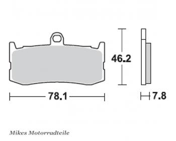 Brzdové doštičky LUCAS TRW MCB816SV
