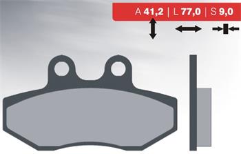 Organic brake pads 80 BRENTA FT3077