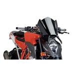 Plexi na motorku NEW. GEN SPORT - WITH GPS KIT SUPPORT čierna