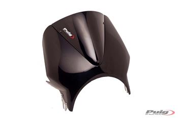 Plexi na motorku VISION čierno/červená