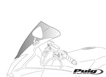 Plexi štít RACING modrá