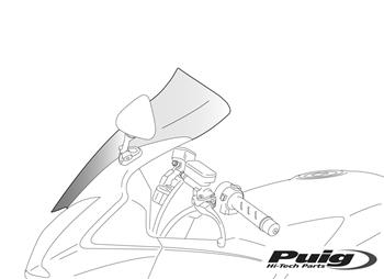 Plexi štít TOURING priehľadné